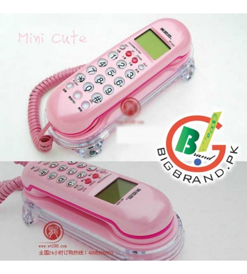 Corded Landline Caller ID Mini Wall Telephone